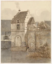 Vue de la Bottelpoort au Vieux Port de Nimègue