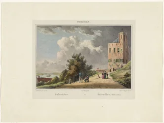 Vue du Belvédère à Nimègue (Nymegen)