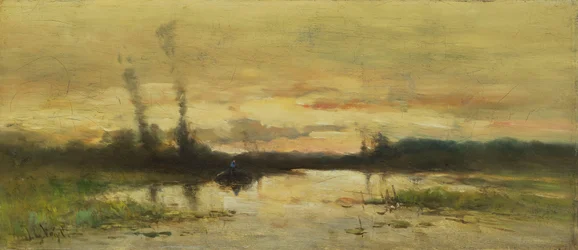 Paysage au canal près de Hilversum