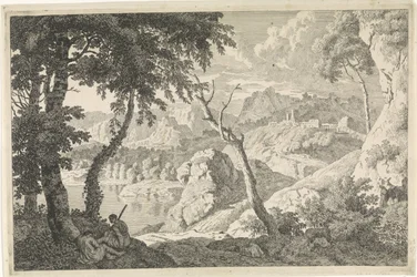 Paysage arcadien avec deux bergers (Paysages arcadiens)