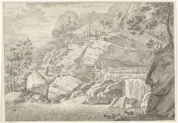 Vue de la grande cascade de Chartreuse