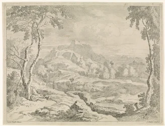 Paysage avec bergers