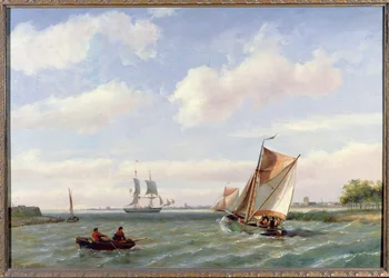 Bateau de pêche dans un estuaire