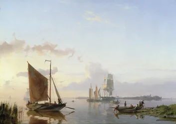 Voiliers dans un estuaire, 1853