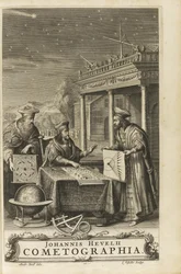 Cometographia. Frontispice, 1668