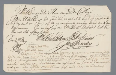 Lettre du révérend Hooyman à Jan Brandes