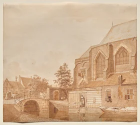 Vue de la Nieuwe Kerk, Delft