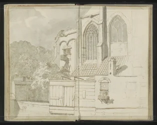 Arrière de la Nieuwe Kerk à Delft