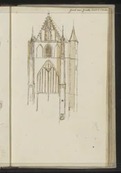 Façade de la Grande Église à Haarlem