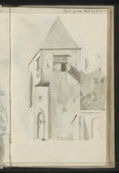 Vue de la ville près de la Grande Église à Hoorn