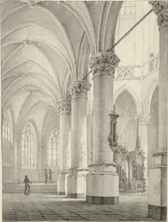 Intérieur de la Nieuwe Kerk à Delft