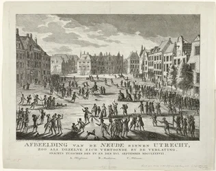 Patriotes quittant la Neude à Utrecht, 1787