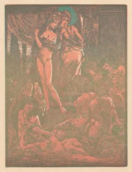 Neuf figures féminines fantastiques
