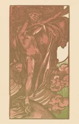 Femme et garçon dans les nuages