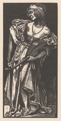 Femme avec luth