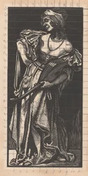 Femme avec luth