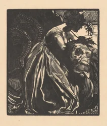 Femme avec monstre