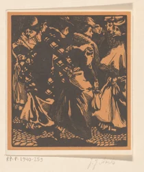 Sept femmes dans la rue