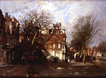 Vue capricieuse de la ville