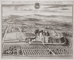 Château de Berkeley, siège du comte de Berkeley (gravure)