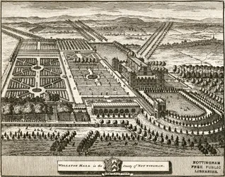Wollaton Hall et parc Nottingham, Nottinghamshire, vers 1707