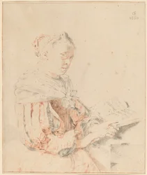 Jeune fille au clavier, 1767