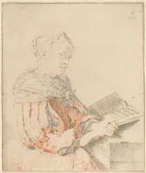 Jeune fille au clavier, 1767