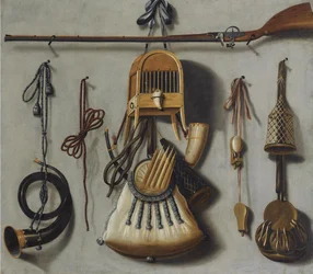 Nature morte avec équipement de chasse