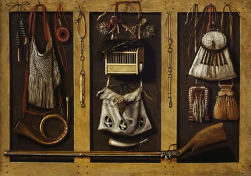 Nature morte avec équipement de chasse, vers 1660