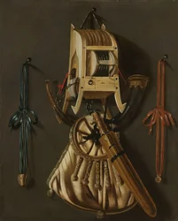 Nature morte avec des instruments de chasse