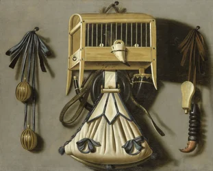 Nature morte avec des instruments de chasse