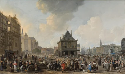 La place du Dam, vue du nord, avec l