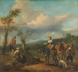 Paysage italien avec figures