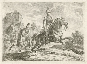Deux soldats à cheval