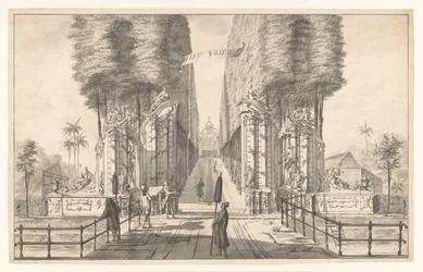 Vue de la maison de campagne Weltevreden à Batavia