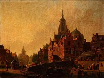 Une scène de ville hollandaise