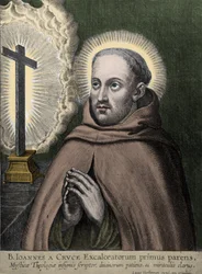 Saint Jean de la Croix (Juan de Yepes Alvarez, Juan de la Cruz) (1542-1591) - gravure de Vorstermann