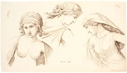 Trois têtes de femmes classiques