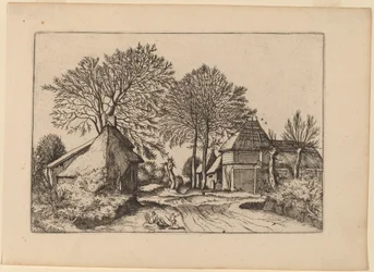Route avec Grange et Cottages