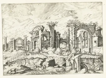 Quatrième vue des ruines du Palatin (série Ruines romaines, 1561)