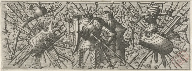 Frise avec deux cuirasses