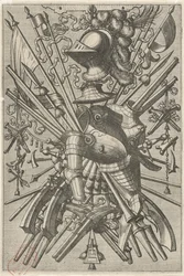 Décoration plane, composée d