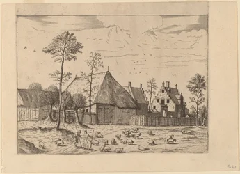 Cabane avec cottage