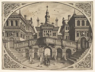 Planche de Scenographiae..., 1560