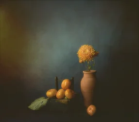 Nature morte aux kakis d