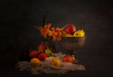 Nature morte classique aux fruits