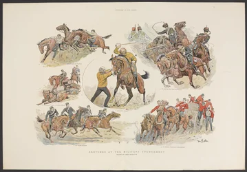 Croquis au tournoi militaire