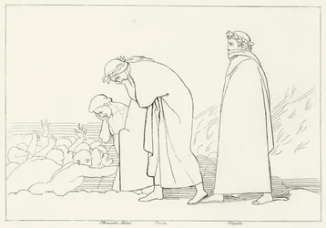 Dante Discutant avec son Précepteur, Enfer, Chant 15 (gravure)