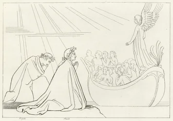 La Barque du Purgatoire, Purgatoire, Chant 2 (gravure)