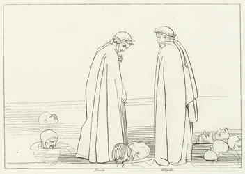 Le Lac Gelé, Enfer, Chant 32 (gravure)